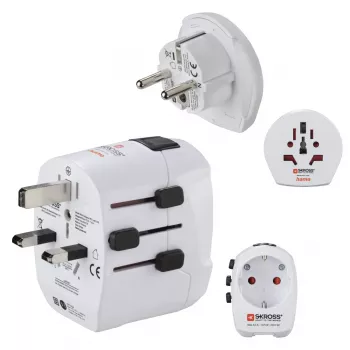 Hama World Travel Pro Light USB Netzteil Universal Weiß