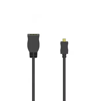 Hama 00205168 HDMI-Kabel 0,1 m HDMI Typ D (Micro) HDMI Typ A (Standard) Schwarz