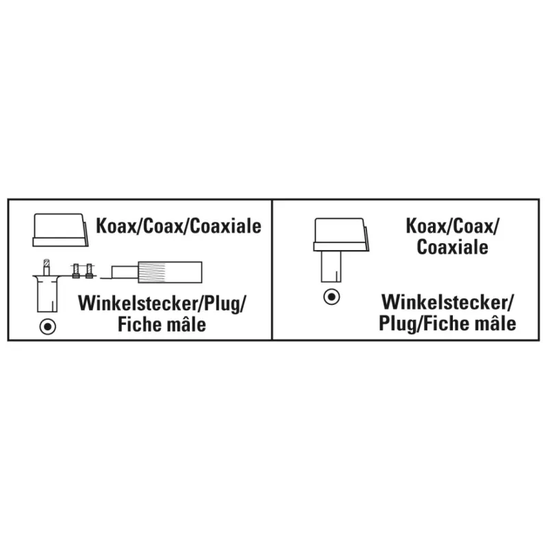Koaxial-Steckverbinder Hama 00205216 Male 6mm
