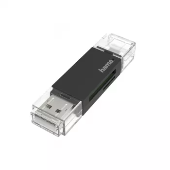Kartenleser Hama 00200130 USB/Micro-USB Schwarz