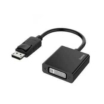 Hama 00200336 Videokabel-Adapter DisplayPort DVI-I Schwarz