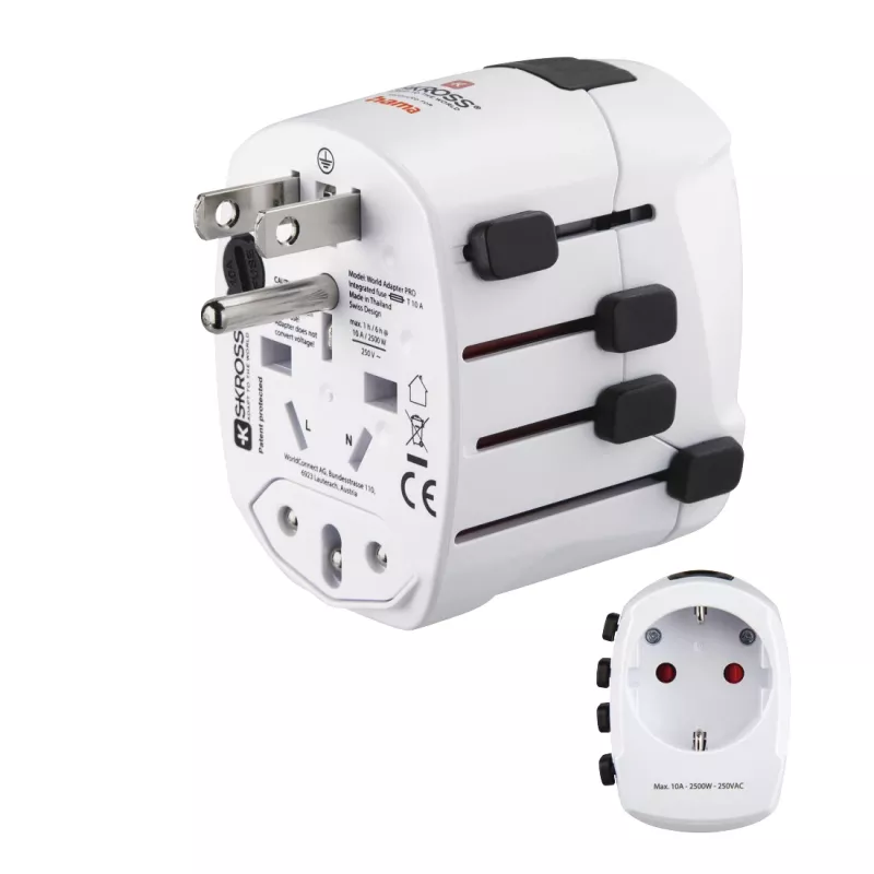 Hama World Travel Pro Netzadapter Universal Weiß