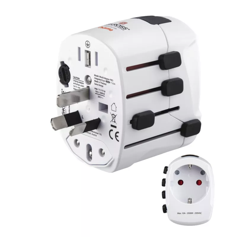 Hama World Travel Pro Netzadapter Universal Weiß