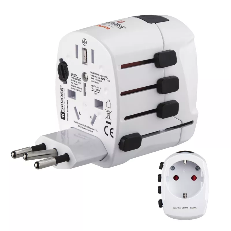 Hama World Travel Pro Netzadapter Universal Weiß