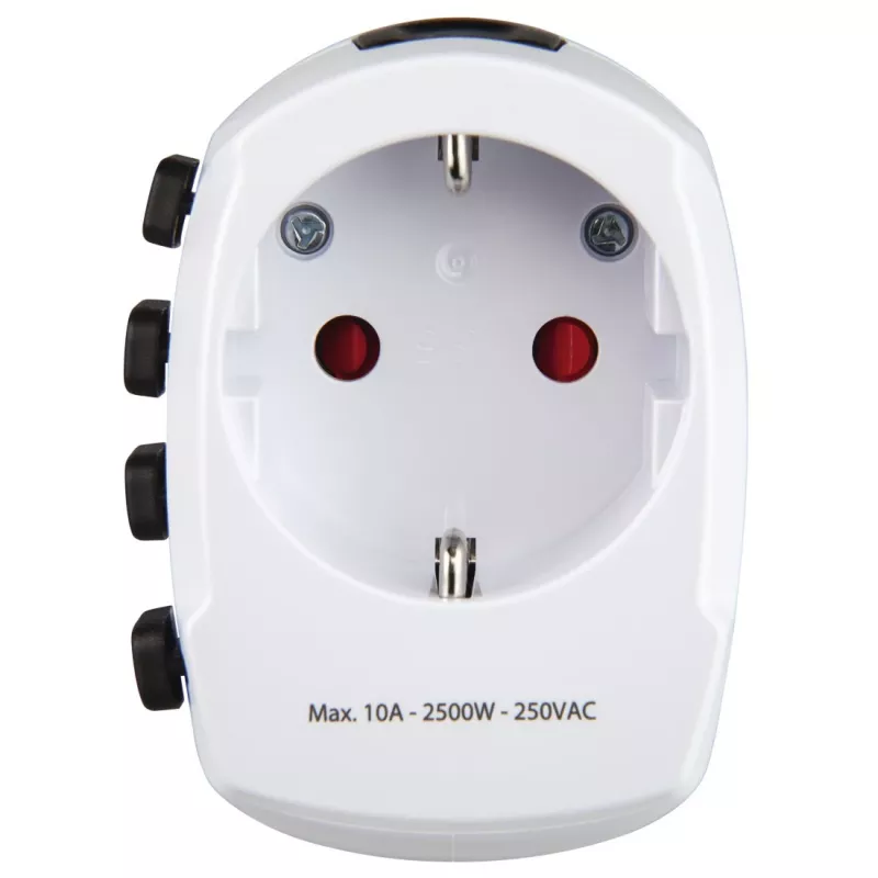 Hama World Travel Pro Netzadapter Universal Weiß