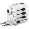 Hama World Travel Pro Netzadapter Universal Weiß