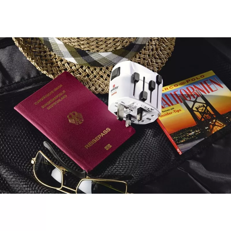 Hama World Travel Pro Netzadapter Universal Weiß