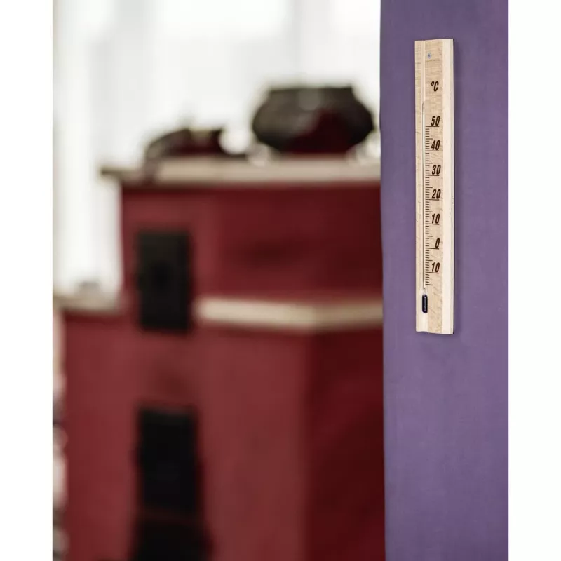 Hama 00186401 Umgebungsthermometer Mechanisches Umgebungsthermometer Innenbereich Holz