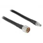 Koaxialkabel DeLOCK 1 m N/RP-SMA CFD400 LLC400 Schwarz