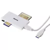 Hama USB 3.0 Multi-Kartenleser, SD/microSD/CF/MS, weiß