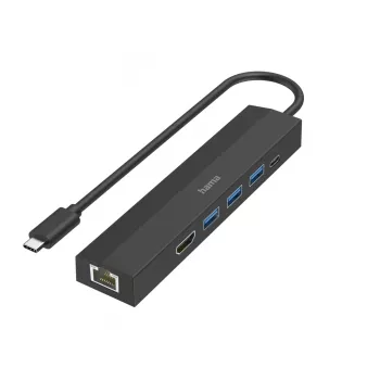 Hama 00200144 interface hub USB 3.2 Gen 1 (3.1 Gen 1) Type-C 5000 Mbit/s Schwarz