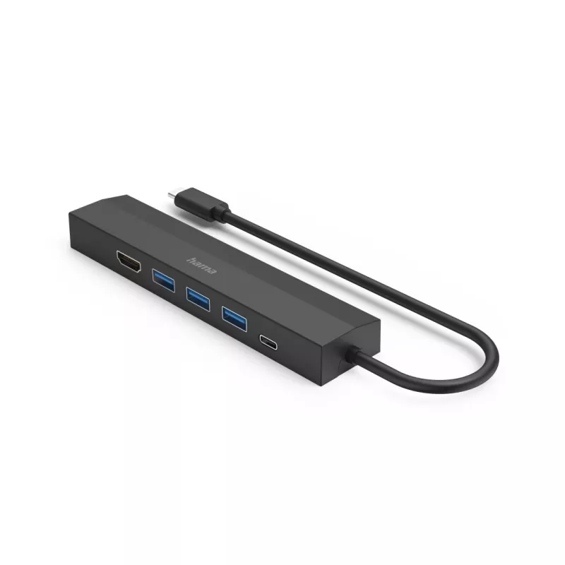 Hama 00200144 interface hub USB 3.2 Gen 1 (3.1 Gen 1) Type-C 5000 Mbit/s Schwarz