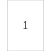 Selbstklebe-Etikett HERMA A4 Abgerundetes Rechteck Weiß 10 Stk.