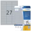 Selbstklebeetikett HERMA 4592 abgerundetes Rechteck Silber