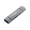 Equip Kartenleser mit USB 3.0 Hub, OTG, MicroSD (TransFlash), MicroSDHC, SD, SDHC, Grau, CE & RoHS, USB 3.2 Gen 1 (3.1 Gen 1) Typ-A/Typ-C, 202 mm, 12 mm