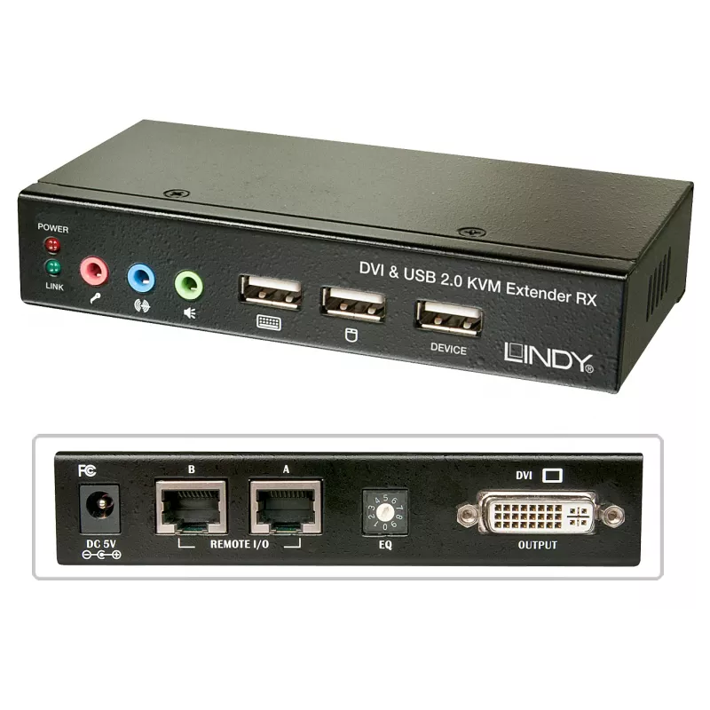 Lindy 39377 KVM-Switch Schwarz