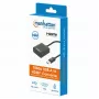 Manhattan USB-A-zu-HDMI-Kabel, 1080p@60Hz, Wandelt USB 3.2 Gen1 (auch als USB 3.0 bekannt) Signal in HDMI um, 15 cm, Schwarz, Stecker auf Buchse, Drei Jahre Garantie