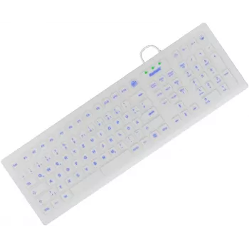 KeySonic KSK-8031INEL-Wh (DE) Tastatur Industrie USB QWERTZ Deutsch Weiß