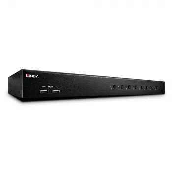 Lindy 8 Port DVI-I Single Link, USB 2.0 und Audio KVM Switch Pro
