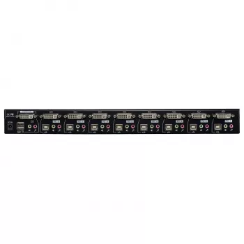 Lindy 8 Port DVI-I Single Link, USB 2.0 und Audio KVM Switch Pro