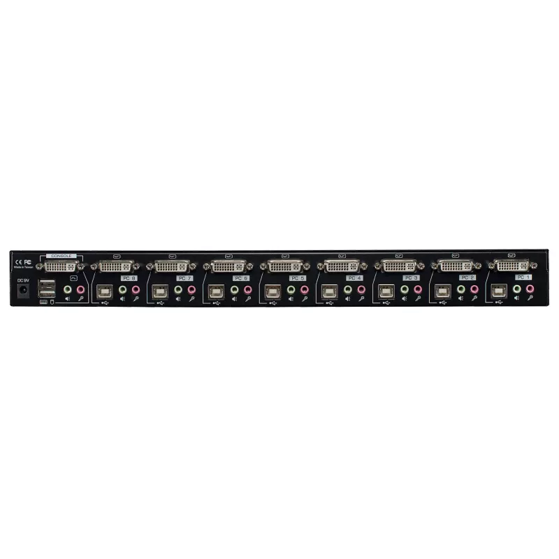 Lindy 8 Port DVI-I Single Link, USB 2.0 und Audio KVM Switch Pro