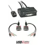 Lindy 2 Port DVI-D Single Link, USB 2.0 und Audio KVM Switch Compact