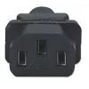 Manhattan Netzkabel, Euro 2-poliger Stecker (CEE 7/4 Schuko) auf C13 Buchse (Kaltgerätestecker), 1,8 m, 16 A, Schwarz, lebenslange Garantie
