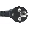 Manhattan Netzkabel, Euro 2-poliger Stecker (CEE 7/4 Schuko) auf C13 Buchse (Kaltgerätestecker), 1,8 m, 16 A, Schwarz, lebenslange Garantie
