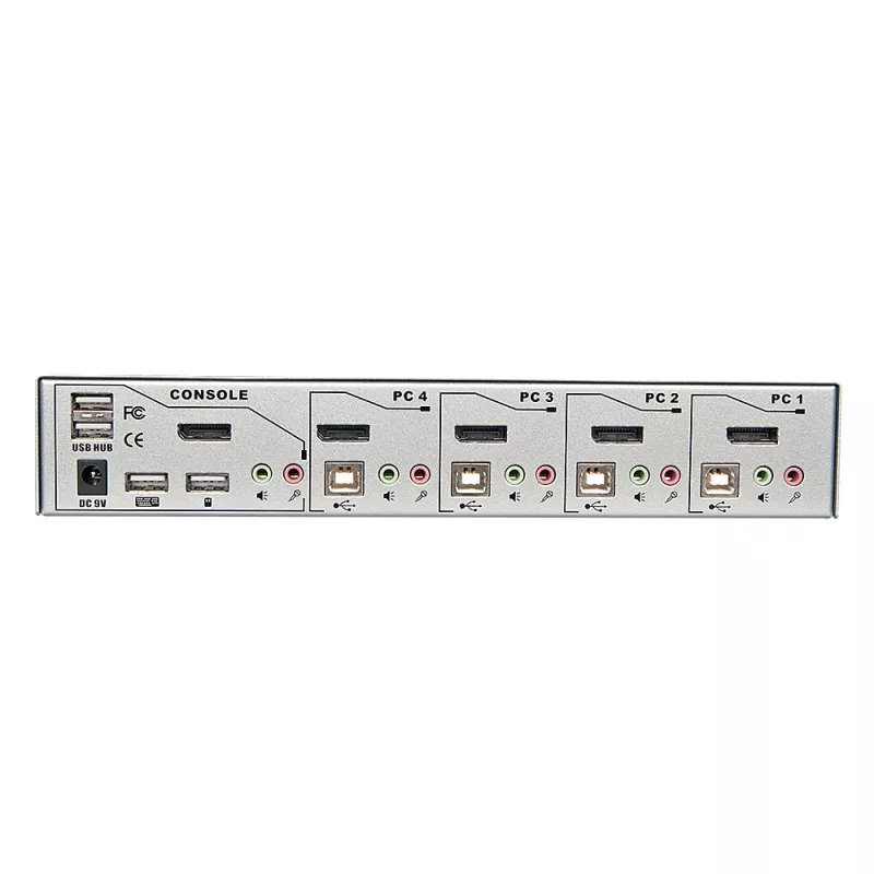 Lindy 4 Port KVM Switch Pro USB 2.0, DisplayPort 1.2 mit TTU
