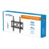 Manhattan Wandhalterung für TV & Monitore (fest, ultraflach), Für Bildschirme 23 Zoll bis 42 Zoll, VESA-Kompatibilität: alle zwischen 75 x 75 mm bis 200 x 200 mm – überprüfen Sie die Abmessungen der vier Befestigungslöcher auf der Rückseite des Bildschirms, um sicherzustellen, dass sie passt, Max. 45 kg, Schwarz, Halterung