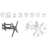 Equip 650328 23 Zoll-55 Zoll Full-Motion-Eck-TV-Wandhalterung