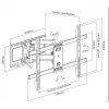 Equip 37 Zoll-80 Zoll Vollbewegliche TV-Wandhalterung