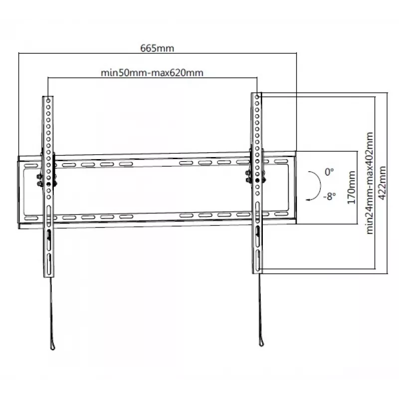 Equip 650334 37 Zoll-75 Zoll Low-Profile TV-Wandhalterung