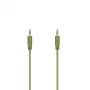 Hama Flexi-schlank Audiokabel 0,75 m 3,5 mm Grün Stecker auf Stecker