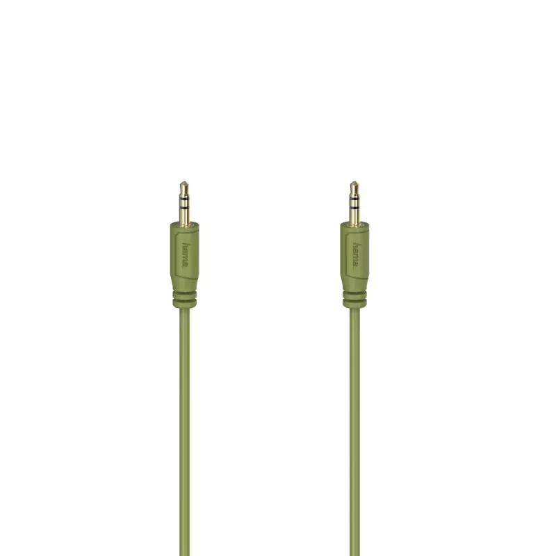 Hama Flexi-schlank Audiokabel 0,75 m 3,5 mm Grün Stecker auf Stecker