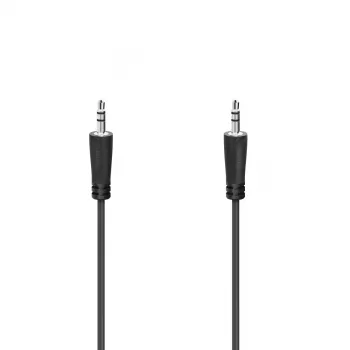 Audiokabel Hama 00205287 0,5 m 3,5 mm Stecker auf Stecker Schwarz