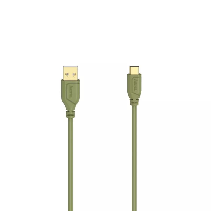 Hama Flexi-schlank USB-Kabel USB 2.0 0,75 m USB C USB A Grün