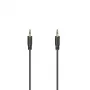Hama Flexi-schlank Audiokabel 0,75 m 3,5 mm Schwarz Stecker auf Stecker vergoldet