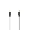 Hama Flexi-schlank Audiokabel 0,75 m 3,5 mm Schwarz Stecker auf Stecker vergoldet