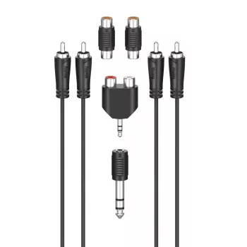 Audiokabel Hama 00205175 2,5 m 2x Cinch-Stecker Schwarz