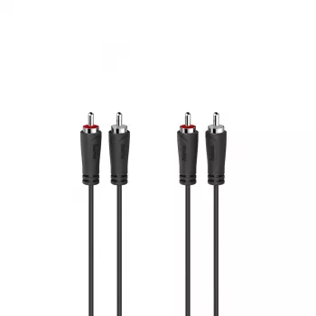 Hama 00205257 Audiokabel 1,5 m 2 x RCA Schwarz