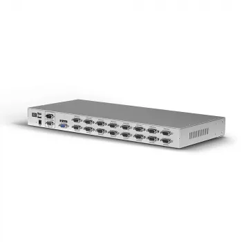Lindy 16 Port VGA und USB Combo KVM Switch, Rackmontage, Silber