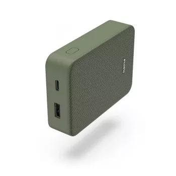 Hama Colour 10 Power Pack, 10000 mAh, 2 Ausgänge: USB-C, USB-A, grün