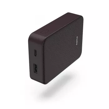 Hama Colour 10 Power Pack, 10000 mAh, 2 Ausgänge: USB-C, USB-A, pflaume