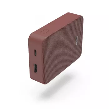 Hama Colour 10 Power Pack, 10000 mAh, 2 Ausgänge: USB-C, USB-A, rot