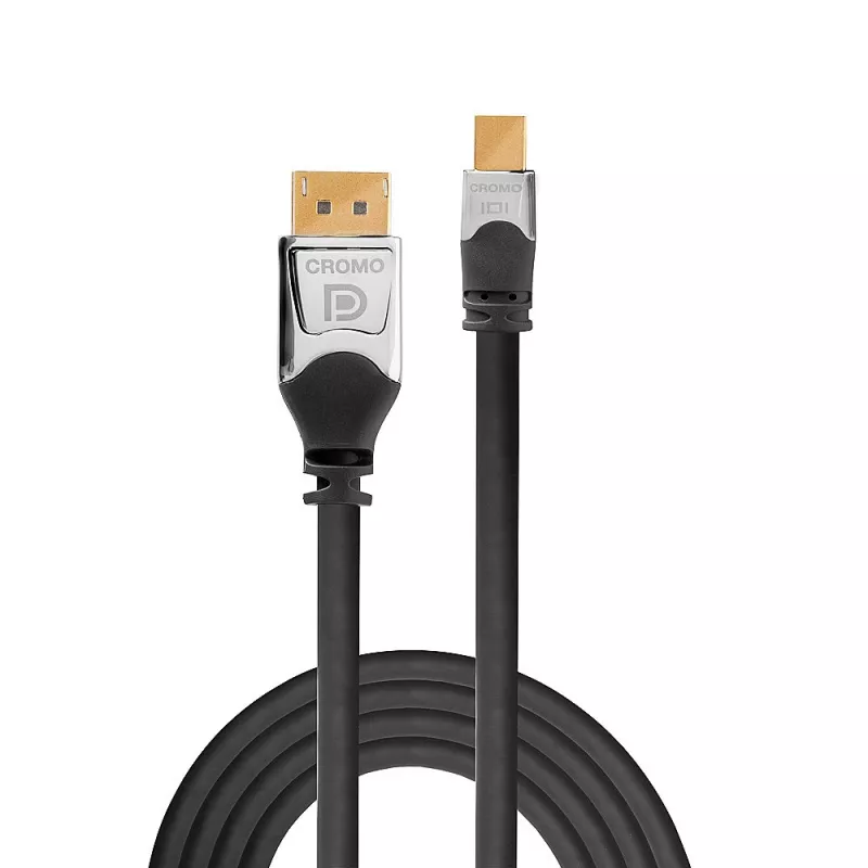 Lindy 0,5m CROMO Mini DisplayPort auf DisplayPort Kabel, 0,5 m, Mini DisplayPort, DisplayPort, Stecker, Stecker, 4096 x 2160 Pixel