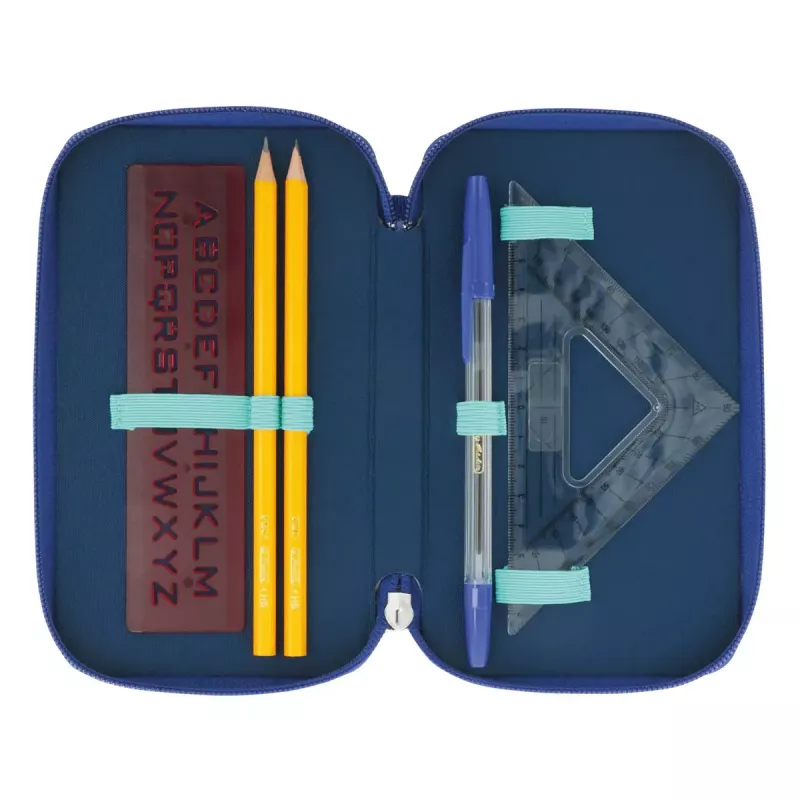 Herlitz TriCase Dip Dye 31-tlg. Blau Türkis Polyester 190x115x70 mm