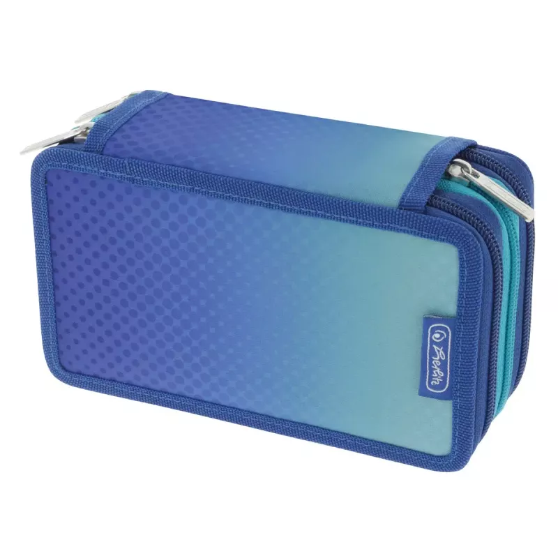 Herlitz TriCase Dip Dye 31-tlg. Blau Türkis Polyester 190x115x70 mm