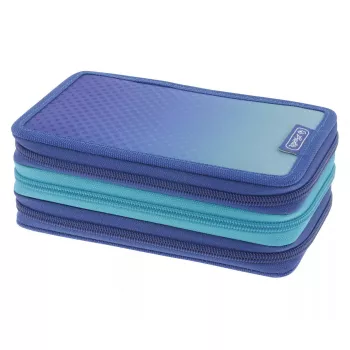 Herlitz TriCase Dip Dye 31-tlg. Blau Türkis Polyester 190x115x70 mm