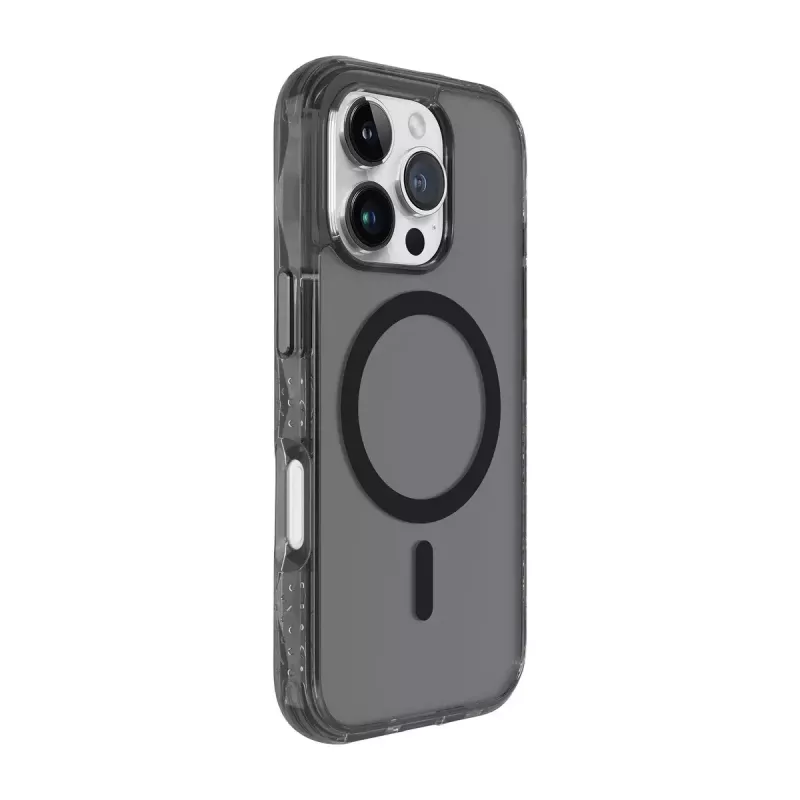 Handyhülle LAUT CRYSTAL MATTER X für iPhone 16 Pro, transparent/schwarz, PC+TPU, für 6,1 Zoll Bildschirm